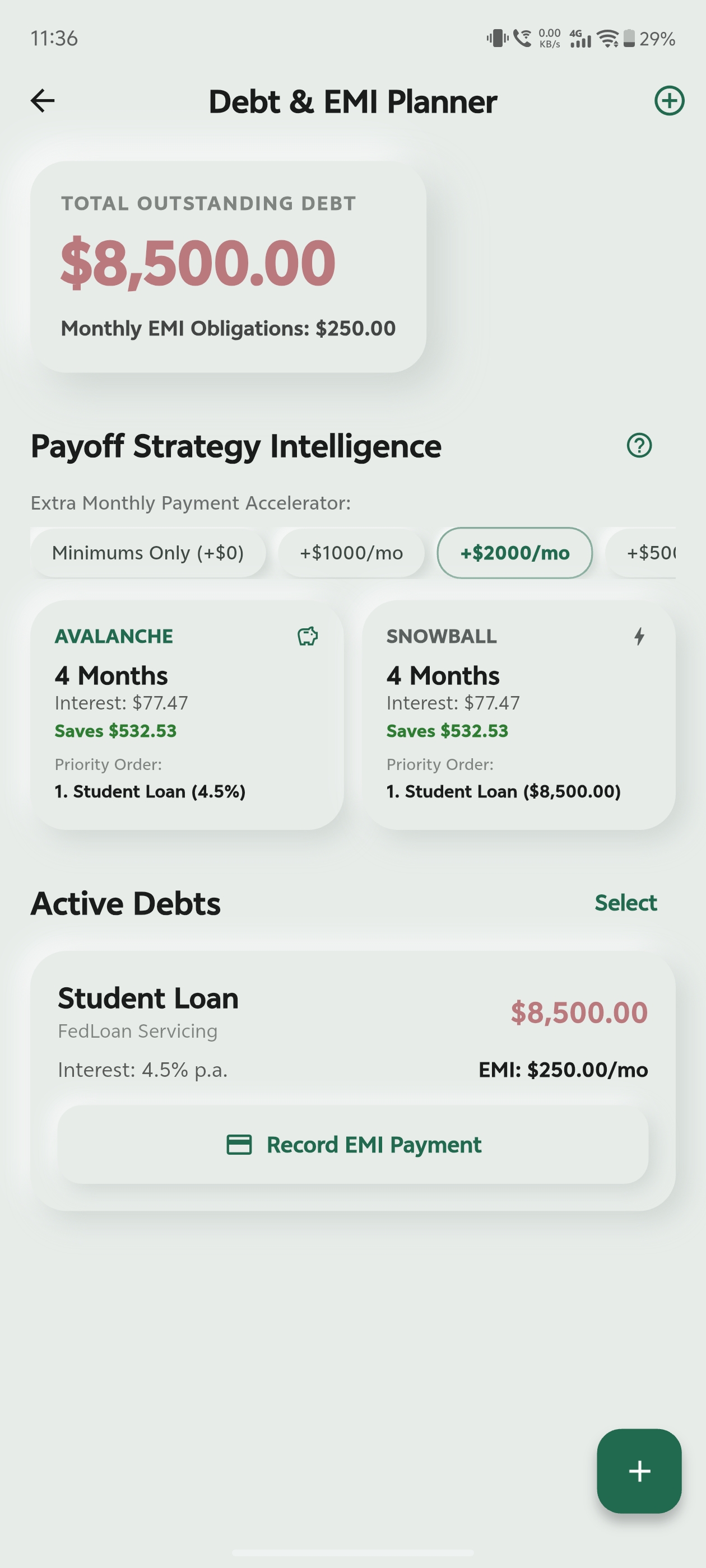 Money Planner - Debt & Loan EMI Planner