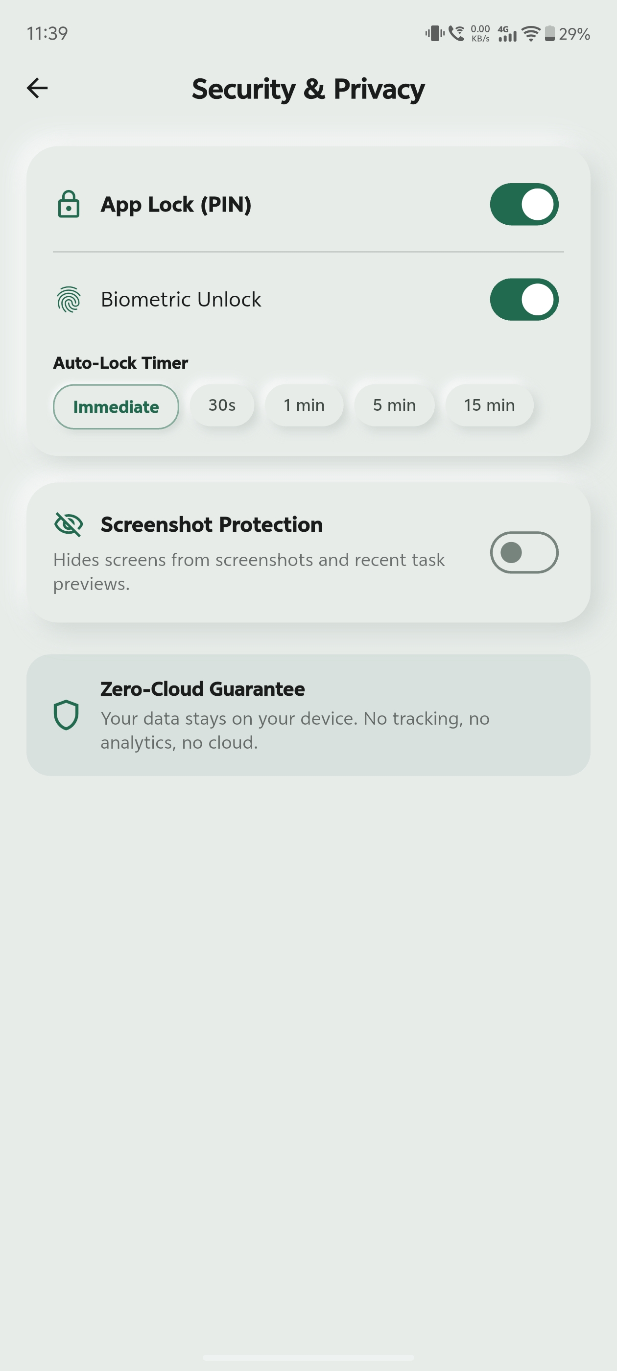 Money Planner - Fingerprint & PIN App Lock